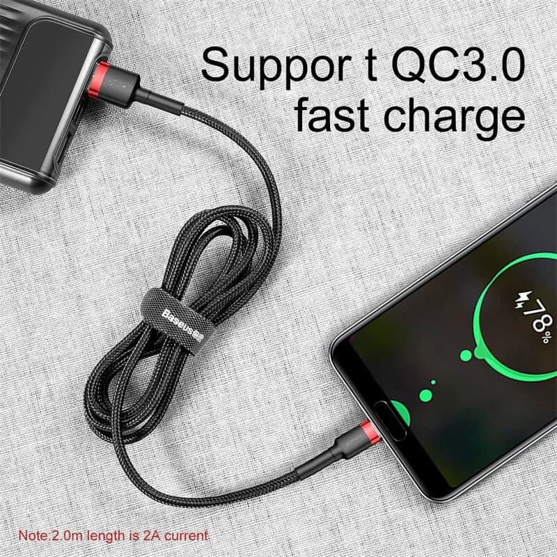 Cáp sạc nhanh USB-C, hỗ trợ 60W 3A