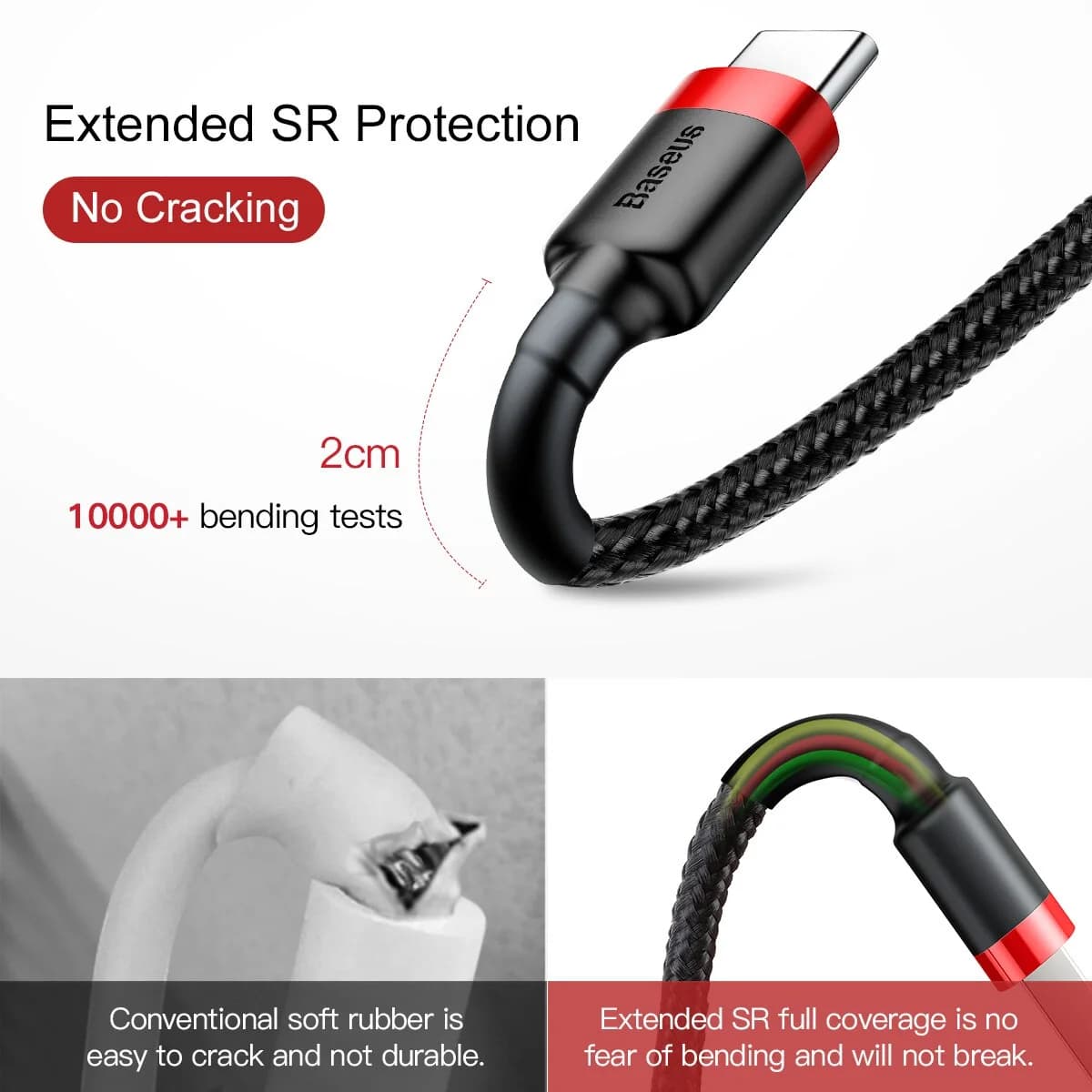 Cáp sạc nhanh USB-C, hỗ trợ 60W 3A